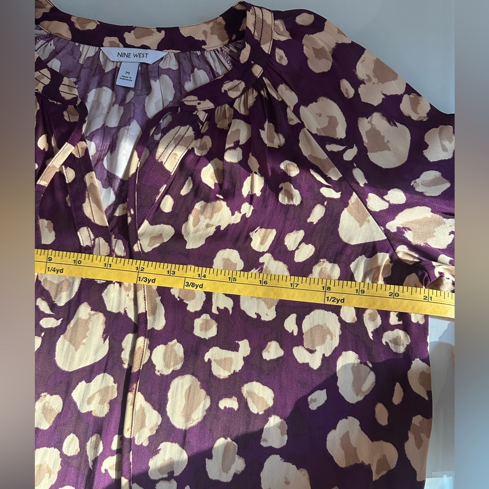 Nine West Leopard Patterned Blouse - Picture 5 of 12